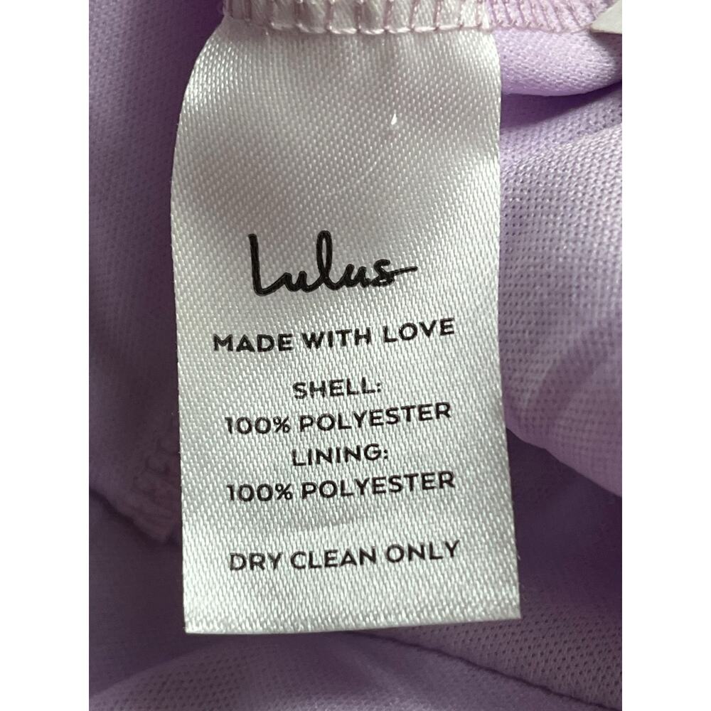 LuLus Dress Garden Meandering Floral Chiffon gown purple X-Small XS - Picture 7 of 7